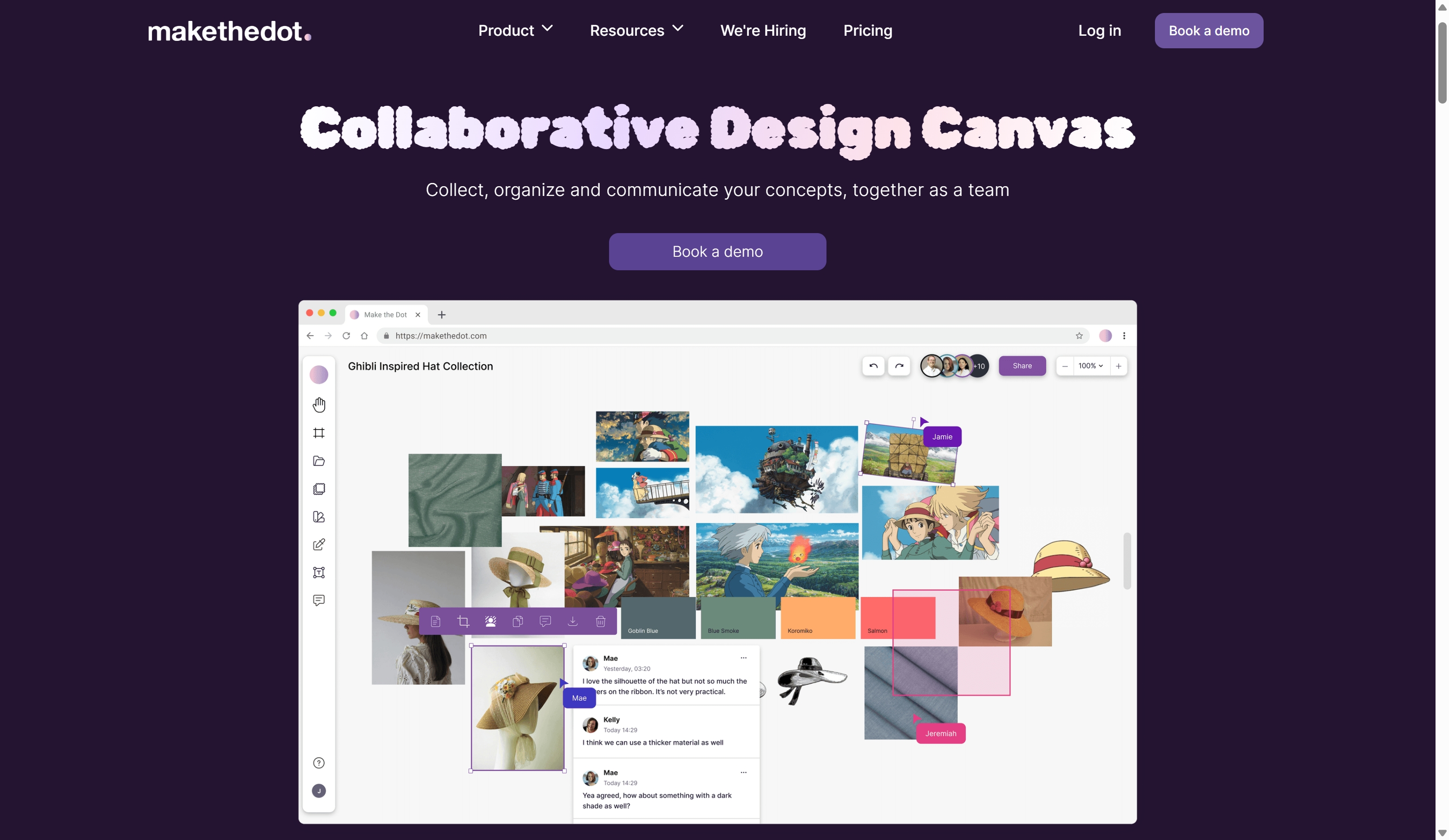 seamai make the dot collaborative design canvas