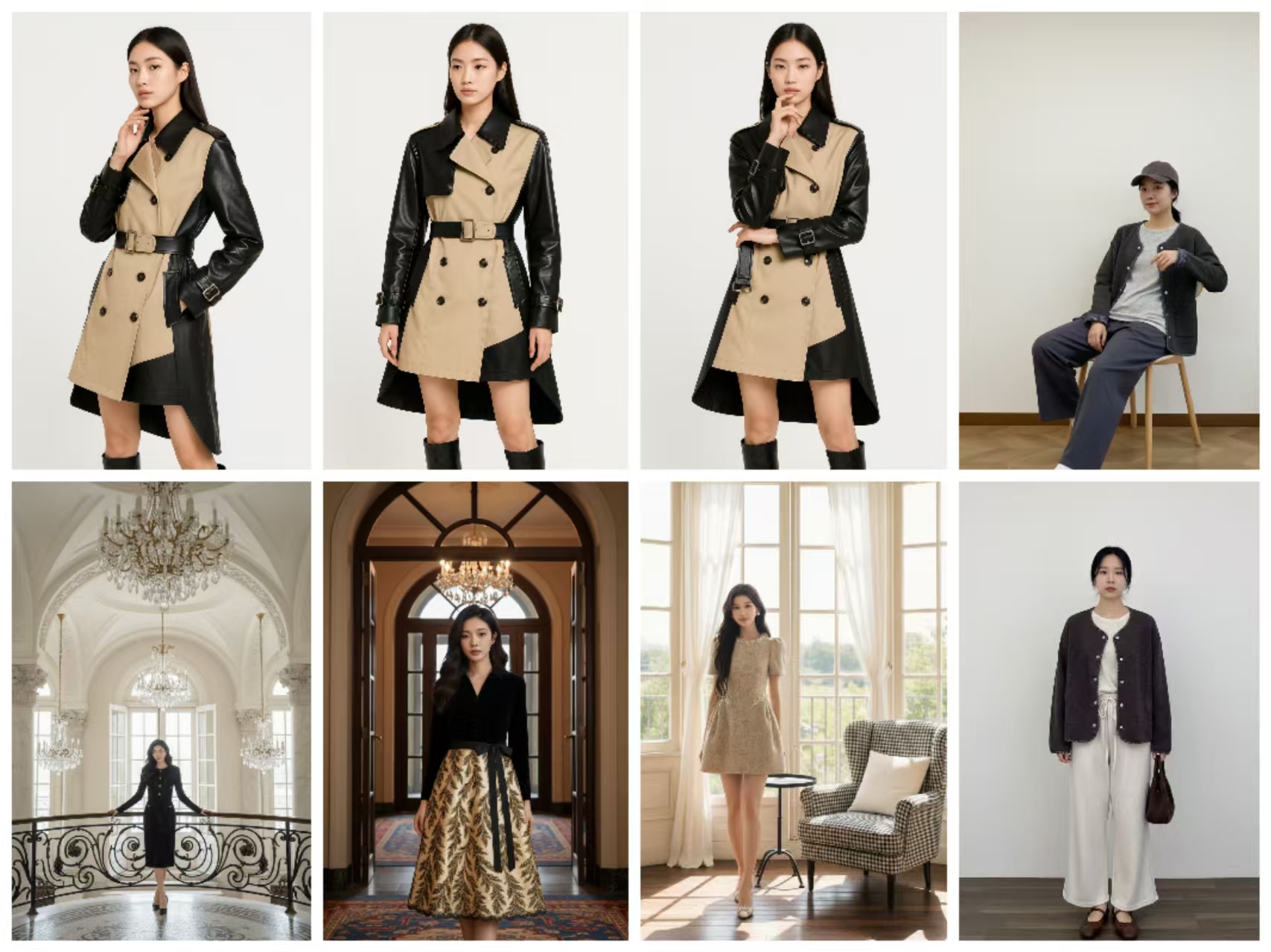 SeamAI第二期虚拟模特试衣效果图